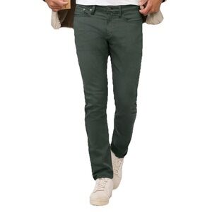 DU/ER N2X Slim Fit Pants Mens 38x32 Green Stretch Relaxed Taper Denim Je…